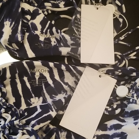 💕MIKOH💕 Waimea Macrame Bikini Wave Coastal Blue - Picture 16 of 16